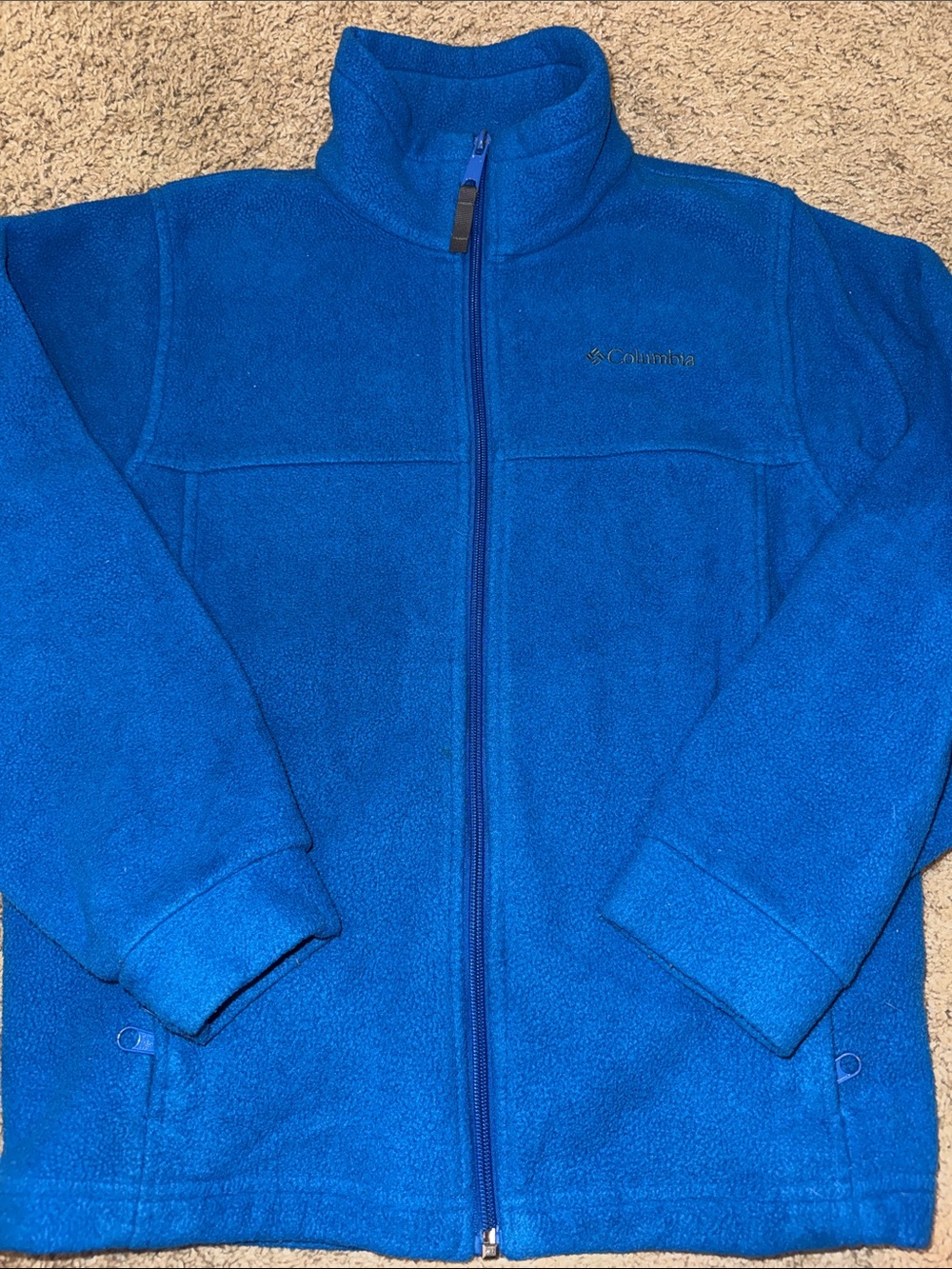 Columbia Kids Bright Blue Full-Zip Fleece Jacket